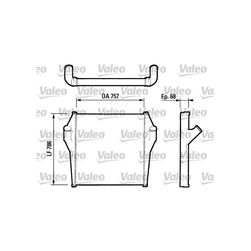 Intercooler, échangeur VALEO 816730