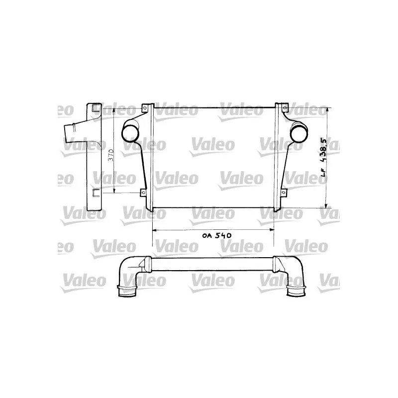 Intercooler, échangeur VALEO 816732