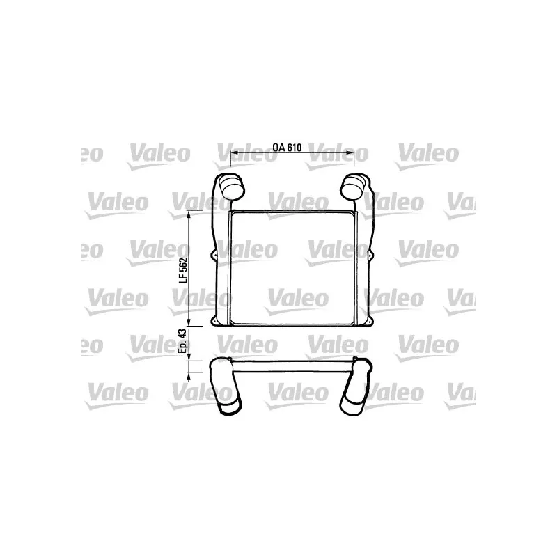 Intercooler, échangeur VALEO 816784