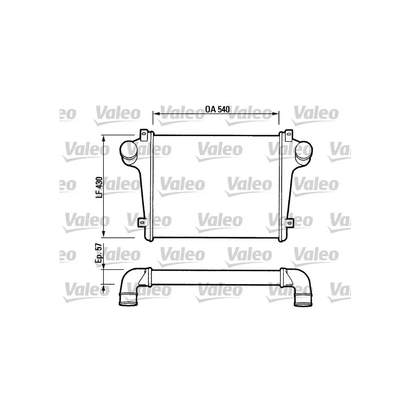 Intercooler, échangeur VALEO 816736