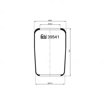 Soufflet à air, suspension pneumatique FEBI BILSTEIN