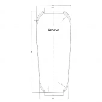 Soufflet à air, suspension pneumatique FEBI BILSTEIN