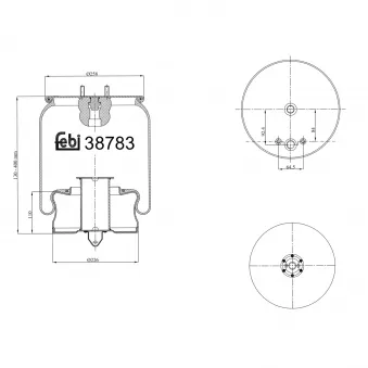 Soufflet à air, suspension pneumatique FEBI BILSTEIN