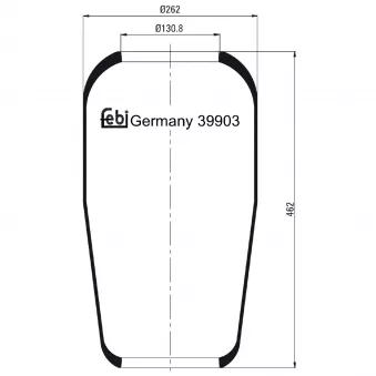 Soufflet à air, suspension pneumatique FEBI BILSTEIN