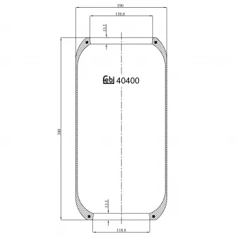 Soufflet à air, suspension pneumatique FEBI BILSTEIN