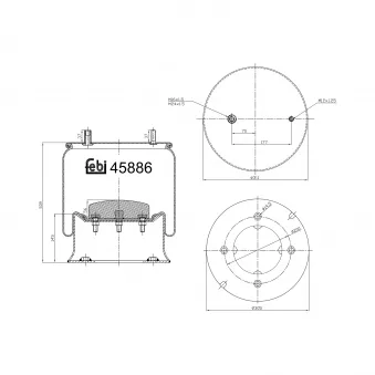 Soufflet à air, suspension pneumatique FEBI BILSTEIN