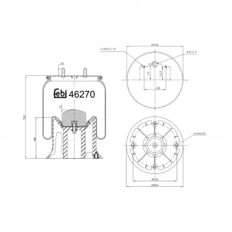 Soufflet à air, suspension pneumatique FEBI BILSTEIN