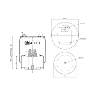 Soufflet à air, suspension pneumatique FEBI BILSTEIN
