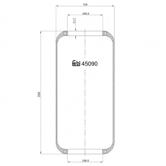 Soufflet à air, suspension pneumatique FEBI BILSTEIN