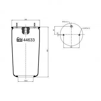 Soufflet à air, suspension pneumatique FEBI BILSTEIN