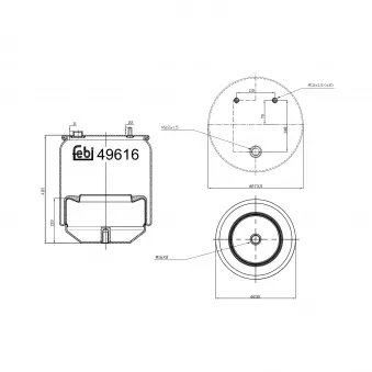 Soufflet à air, suspension pneumatique FEBI BILSTEIN