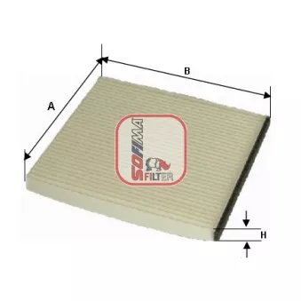 Filtre, air de l'habitacle SOFIMA