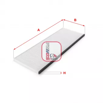Filtre, air de l'habitacle SOFIMA