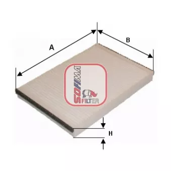 Filtre, air de l'habitacle SOFIMA