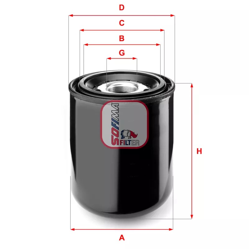 Cartouche de dessicateur, système d'air comprimé SOFIMA S 7259 A