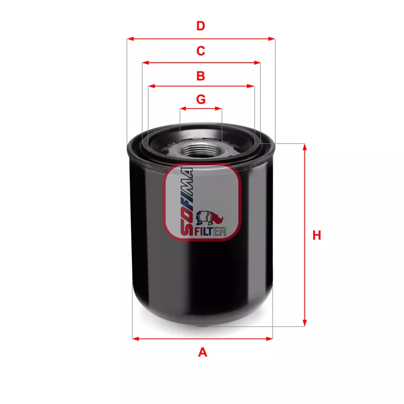 Cartouche de dessicateur, système d'air comprimé SOFIMA S 7344 A