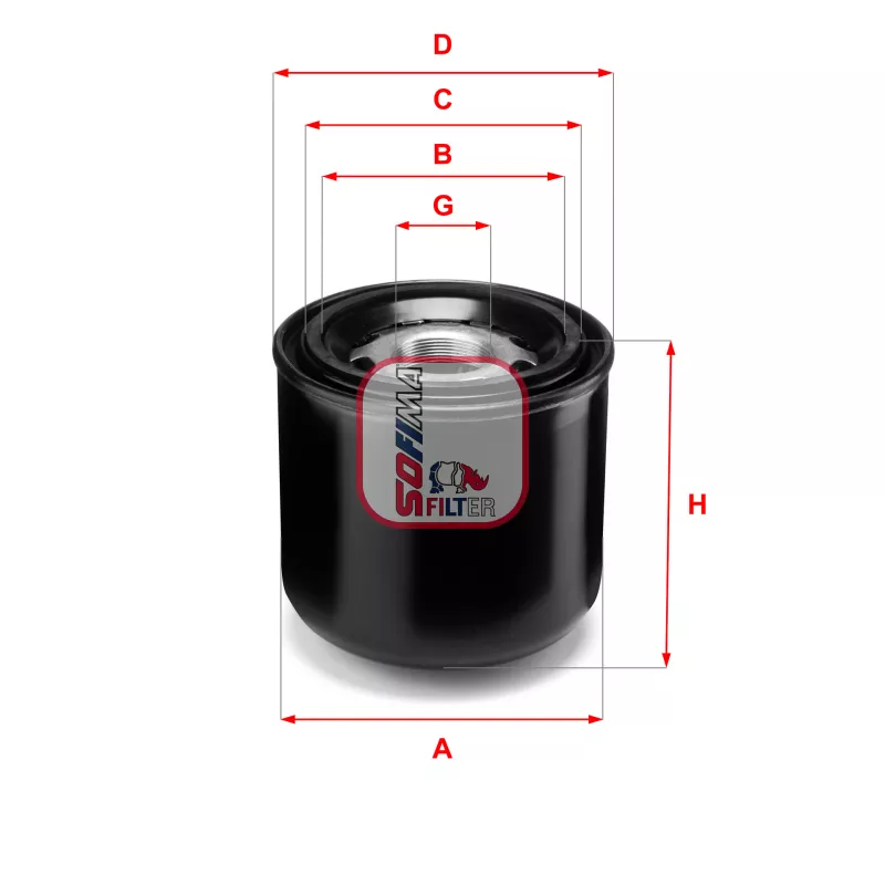 Cartouche de dessicateur, système d'air comprimé SOFIMA S 7393 A