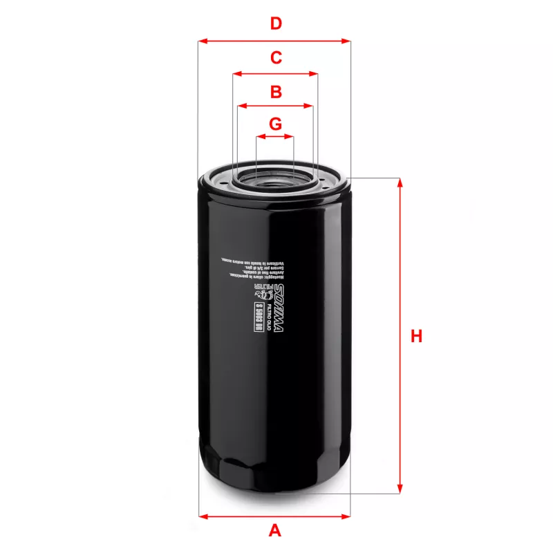 Filtre à huile SOFIMA S 5003 DR