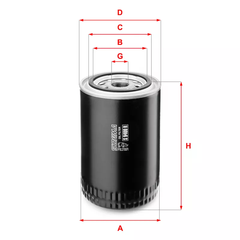 Filtre à huile SOFIMA S 9400 R