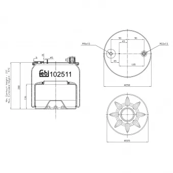 Soufflet à air, suspension pneumatique FEBI BILSTEIN