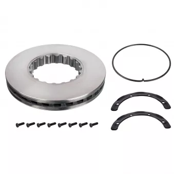 Jeu de 2 disques de frein arrière FEBI BILSTEIN