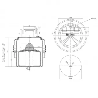 Soufflet à air, suspension pneumatique FEBI BILSTEIN