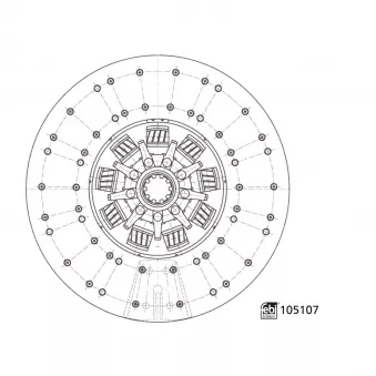 Disque d'embrayage FEBI BILSTEIN