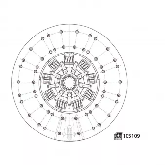 Disque d'embrayage FEBI BILSTEIN