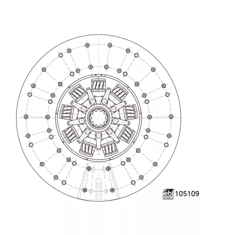 Disque d'embrayage FEBI BILSTEIN 105109