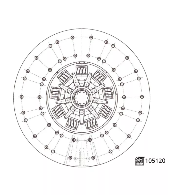 Disque d'embrayage FEBI BILSTEIN 105120