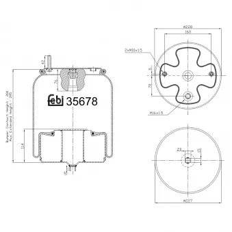 Soufflet à air, suspension pneumatique FEBI BILSTEIN