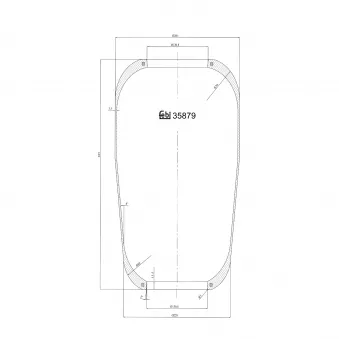 Soufflet à air, suspension pneumatique FEBI BILSTEIN