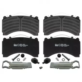 Jeu de 4 plaquettes de frein arrière FEBI BILSTEIN