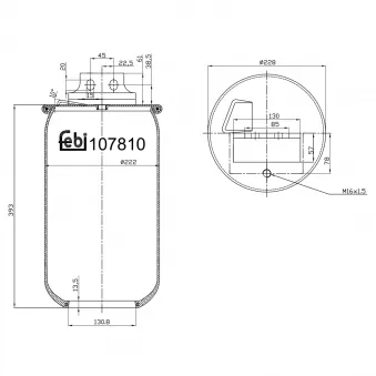Soufflet à air, suspension pneumatique FEBI BILSTEIN