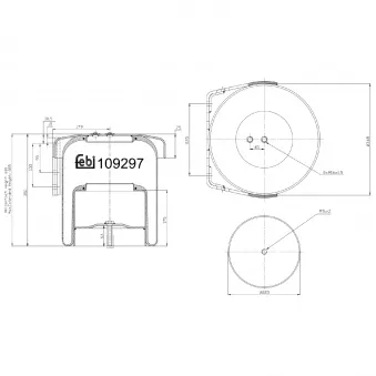 Soufflet à air, suspension pneumatique FEBI BILSTEIN