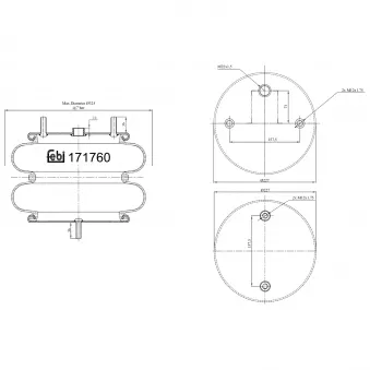 Ressort pneumatique, suspension pneumatique FEBI BILSTEIN