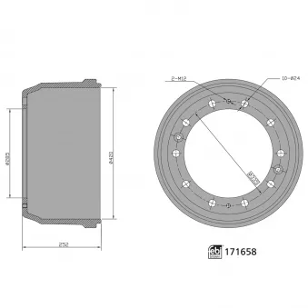 Tambour de frein FEBI BILSTEIN
