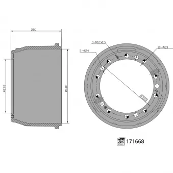 Tambour de frein FEBI BILSTEIN