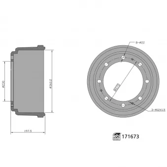 Tambour de frein FEBI BILSTEIN