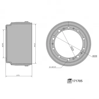 Tambour de frein FEBI BILSTEIN