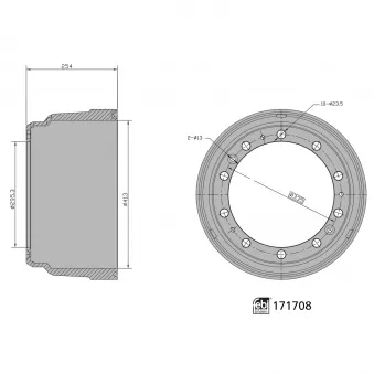 Tambour de frein FEBI BILSTEIN