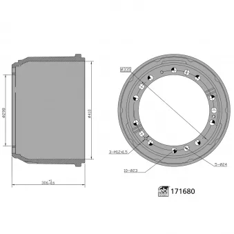 Tambour de frein FEBI BILSTEIN