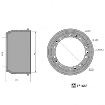 Tambour de frein FEBI BILSTEIN