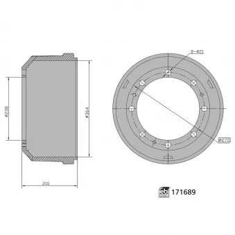 Tambour de frein FEBI BILSTEIN