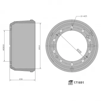 Tambour de frein FEBI BILSTEIN