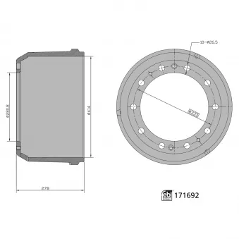 Tambour de frein FEBI BILSTEIN