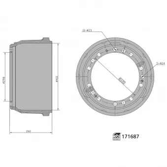 Tambour de frein FEBI BILSTEIN