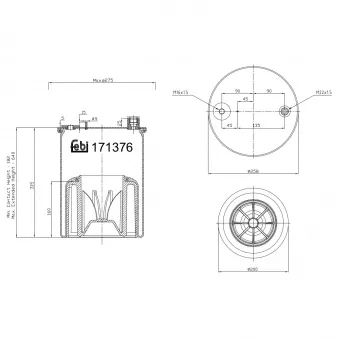 Ressort pneumatique, suspension pneumatique FEBI BILSTEIN