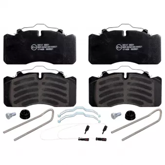 Jeu de 4 plaquettes de frein arrière FEBI BILSTEIN