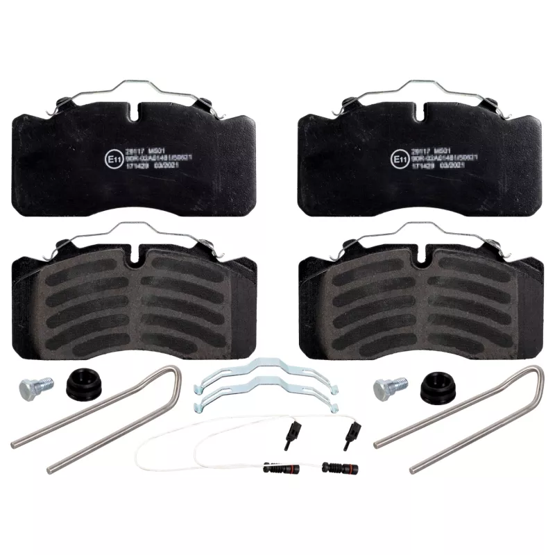 Jeu de 4 plaquettes de frein arrière FEBI BILSTEIN 171429